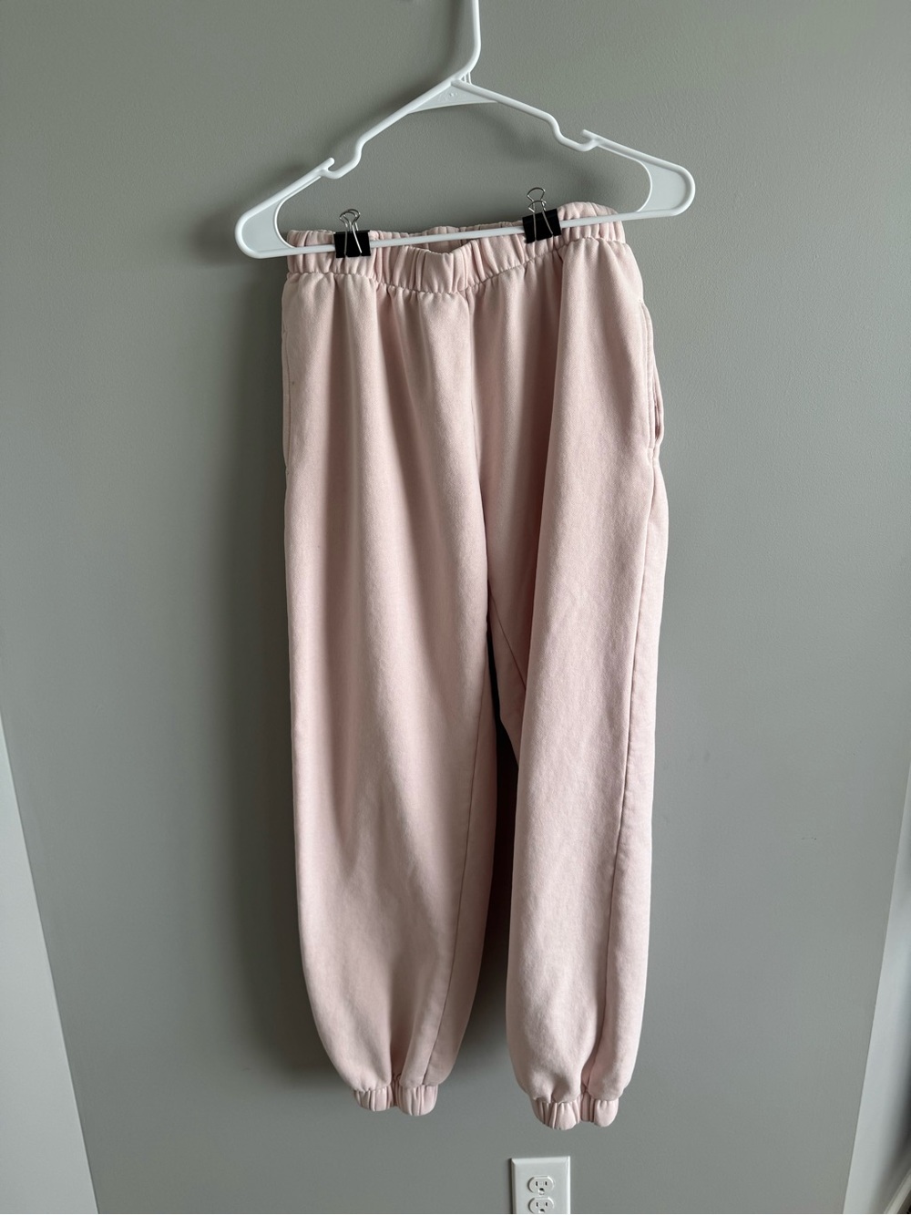 Brandy Melville Pink Elastic Waist Jogger Pants